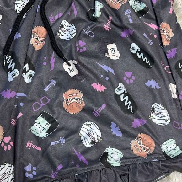 Universal Monsters Chibi Ruffle Lounge Shorts Size Small Nwt - Picture 3 of 6